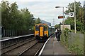 SJ3169 : Arriva Trains Wales Class 150, 150250, Hawarden Bridge railway station by El Pollock