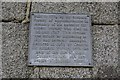SZ5380 : Plaque on Appuldurcombe obelisk by Philip Halling