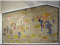 TF9905 : Headquarters site at RAF Shipdham - mural by Evelyn Simak