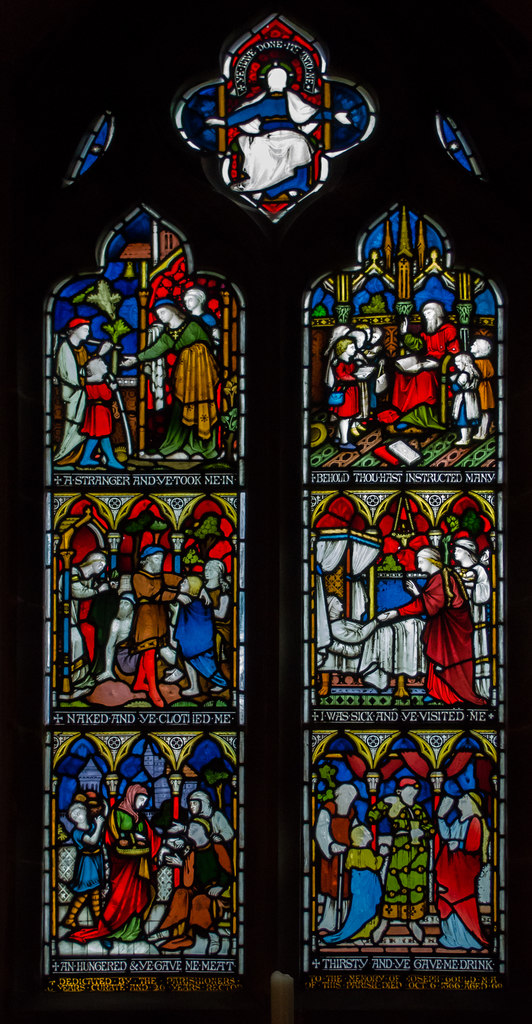 Stained glass window, St Bartholomew's... © Julian P Guffogg ...