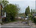 Llantarnam Road end of a path to Cwmbran Boating Lake