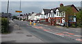 Walkers turn right here for the boating lake and Abbey Park, Llantarnam, Cwmbran