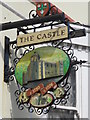 Sign for The Castle, High Street, CO1