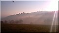 Launceston Castle in the mist