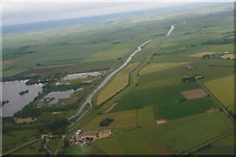TF1808 : River Welland and Deeping Lakes Nature Reserve: aerial 2014 by Chris