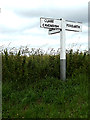 TL8245 : Roadsign on the B1064 The Street by Geographer