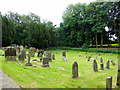 The graveyard at All Saints Church, Brandsby