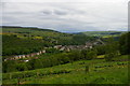 SD9828 : Heptonstall: view down the valley towards Hebden Bridge by Christopher Hilton