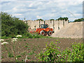 Heaps of rubble and large concrete segments