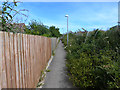 Walkway at the back of Reap Lane, Southwell