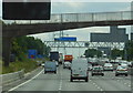 The M25 eastbound towards  junction 24