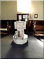 TM3377 : Font of St.Margaret of Antioch Church by Geographer