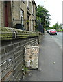 Milestone opposite Greetland Church