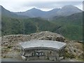 SH6554 : Snowdon panorama from the famous viewpoint by Andrew Hill