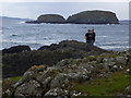 D0345 : Tourists, Ballintoy by Kenneth  Allen