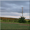 Powerline beside the A614