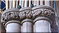 NY3955 : Fox & goose capital, Carlisle cathedral by Bob Embleton