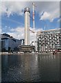 Baltimore Tower under construction, Millwall Inner dock, London