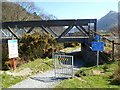 SH5860 : Path under Afon y Bala railway bridge, Llanberis by Jaggery