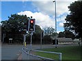 Traffic lights on junction with A58 Whitehall Road