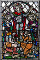 Stained glass window, St Matthew