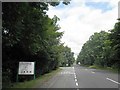 Entrance to Blackshaw caravan park from the A53