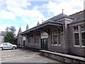 NO5298 : Old Aboyne Railway Station facade by Stanley Howe