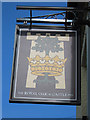 TQ6404 : The Royal Oak & Castle Inn sign by Oast House Archive