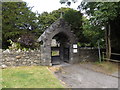 SH7956 : Modern lych gate to St Michael's church by Richard Hoare