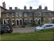 TL8646 : Terraced houses in Church Walk, Long Melford by David Smith