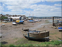 SX9980 : Boats on the foreshore near The Point by Chris Holifield