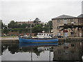 SX9291 : Fishing boat in the canal basin by Chris Holifield