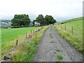 Sowerby Bridge Footpath 78 (north branch) on the driveway to Ash Grove