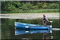 Fisherman on Rescobie Loch, Forfar