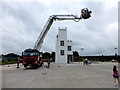 Extending crane - Omagh Fire Station