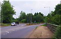 SP8232 : Approaching Bottledump Roundabout on the A421 road, Milton Keynes by P L Chadwick