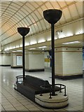 TQ4388 : Gants Hill tube station - platform level concourse (detail) by Mike Quinn
