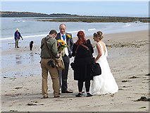 NU2424 : Wedding photography on the beach by Oliver Dixon