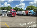 Lorry Park at Sandbach Services (M6 Southbound)