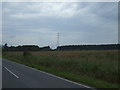 Farmland and power lines off the B9006