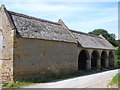 SY4193 : Stone Barn at Silverbridge Farm by Nigel Mykura