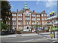 The main entrance to Hammersmith Hospital