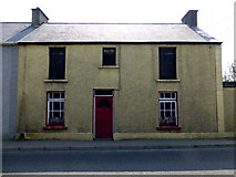 C2502 : Derelict house with panels, Raphoe by Kenneth  Allen