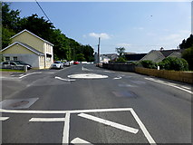 C2502 : Mini roundabout, Raphoe by Kenneth  Allen