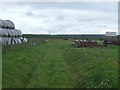 Farm track heading west from the A96