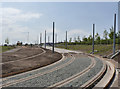 Approach to the Park and Ride tram terminus