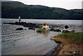 NM6751 : Loch Arienas and the fishing rocks by Peter Bond