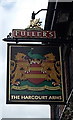 Optimistic motto on the Harcourt Arms name sign, Jericho, Oxford