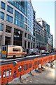 Roadworks on Bishopsgate