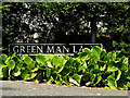 Green Man Lane sign